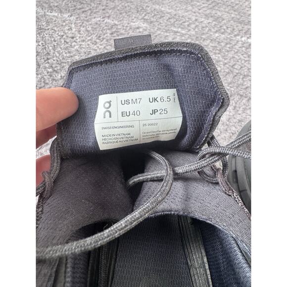 On Cloudnova Black Eclipse Sneakers Shoes Mens Size 7 - Picture 6 of 6